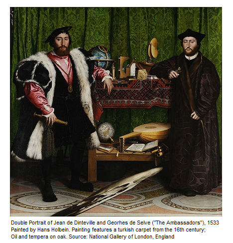 The Ambassadors by Hans Holbein